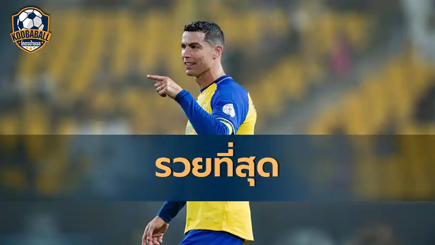 Read more about the article Ronaldo ผงาดนักกีฬาที่รวยที่สุดของโลกของนิตยสาร Forbes