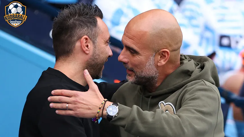 Roberto De Zerbi Pep Guardiola